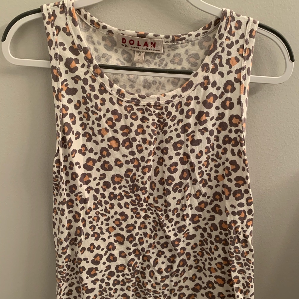 Anthropologie Cheetah Print Dolan Tank
